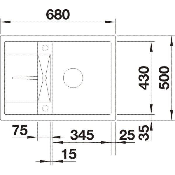 Blanco METRA 45 S Compact tartufo 519 569