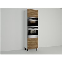 Vysoká skriňa EXPRES GMDK456002 š60 x v204cm na rúru 60cm a mikrovlnku 45cm - dub Alicante dark