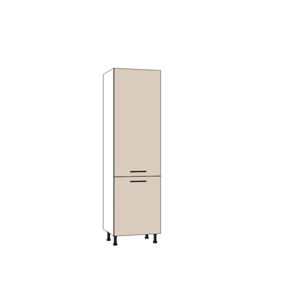 Vysoká skriňa EXPRES GD6002 š60xv204cm na chladničku s výškou 178cm - sand mat